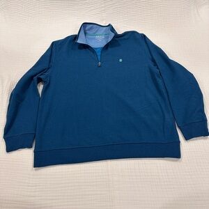 Izod Men's Deep Blue Zip-Up Sweater